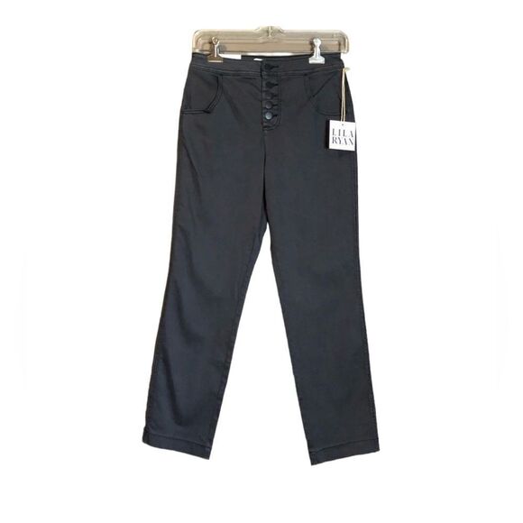 NWT! Lila Ryan grey straight leg pants - Picture 1 of 13
